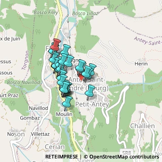 Mappa Località Champagne, 11020 Antey-Saint-Andrè AO, Italia (0.3)