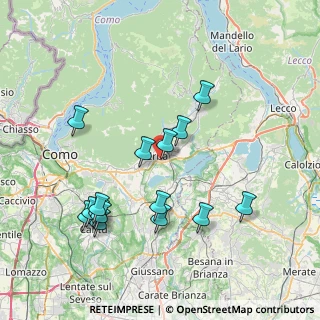 Mappa Centro Commerciale I Laghi, 22036 Erba CO, Italia (7.89867)