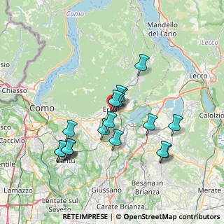Mappa Centro Commerciale I Laghi, 22036 Erba CO, Italia (6.82611)