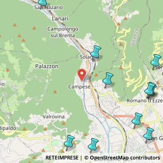 Mappa Via Brenta, 36061 Bassano del Grappa VI, Italia (3.39545)
