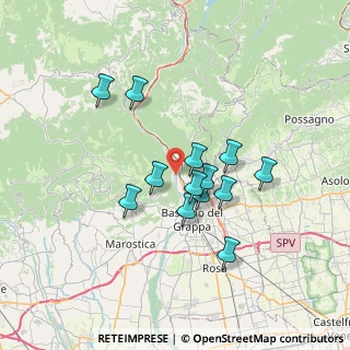 Mappa Via Brenta, 36061 Bassano del Grappa VI, Italia (5.69692)