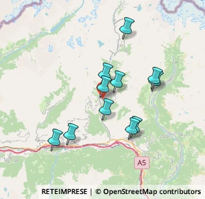 Mappa Località Champagne, 11020 Verrayes AO, Italia (6.04)