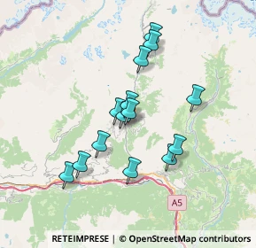 Mappa Località Champagne, 11020 Verrayes AO, Italia (5.93)