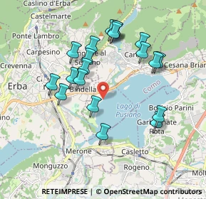 Mappa Località lido, 22030 Eupilio CO, Italia (1.784)