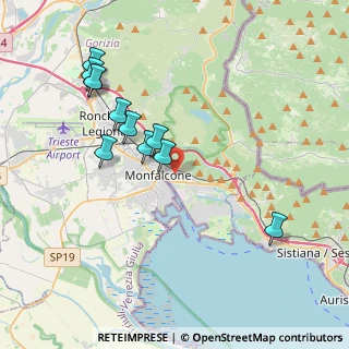 Mappa Piazzale Salvo d'Acquisto, 34074 Monfalcone GO, Italia (3.89455)