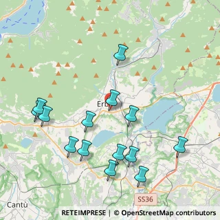 Mappa Via Monte Bolettone, 22036 Erba CO, Italia (4.46071)