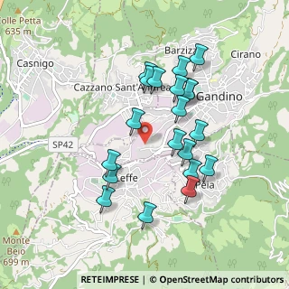 Mappa Via Cà Manot, 24024 Gandino BG, Italia (0.833)