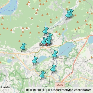 Mappa Via Licinio, 22036 Erba CO, Italia (3.29833)