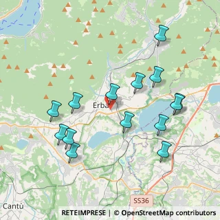 Mappa Via Licinio, 22036 Erba CO, Italia (4.05286)