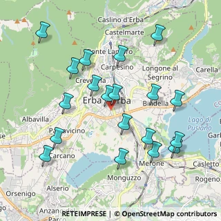 Mappa Via Licinio, 22036 Erba CO, Italia (2.07526)