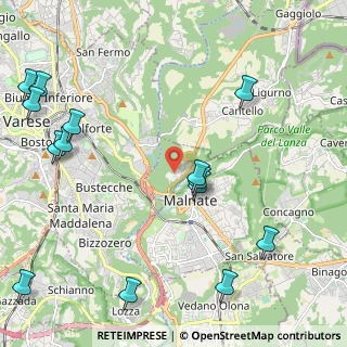 Mappa Via Sacro Monte, 21046 Malnate VA, Italia (2.84357)