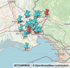 Mappa Via P. Dante Alighieri, 34079 Staranzano GO, Italia (10.548)