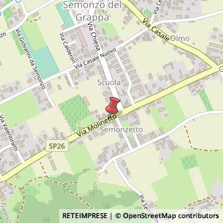 Mappa Via Molinetto, 205/A, 31030 Borso del Grappa, Treviso (Veneto)