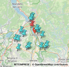 Mappa Via Pirelli, 23808 Vercurago LC, Italia (6.35294)
