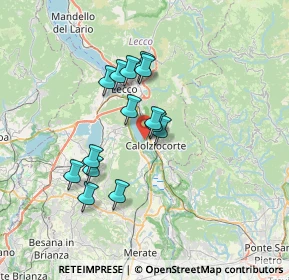 Mappa Via Pirelli, 23808 Vercurago LC, Italia (5.61857)