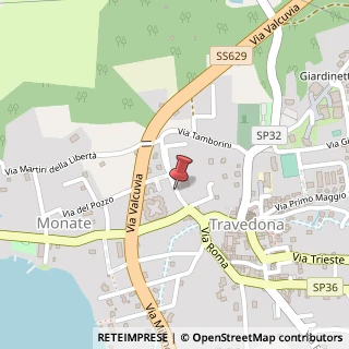 Mappa Via Guglielmo Marconi,  7, 21027 Travedona-Monate, Varese (Lombardia)