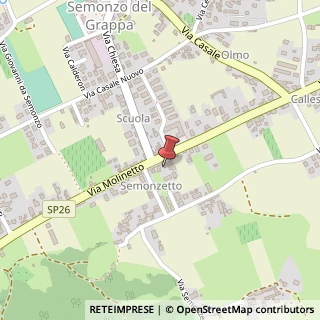 Mappa Via Molinetto, 52, 31030 Borso del Grappa, Treviso (Veneto)