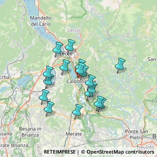 Mappa Calolziocorte - piazza Volontari Sangue, 23801 Calolziocorte LC, Italia (5.93765)