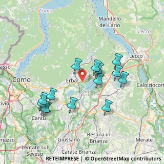 Mappa Via Monte Legnone, 22036 Erba CO, Italia (7.13357)
