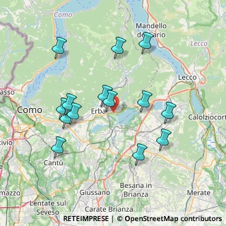 Mappa Via Monte Legnone, 22036 Erba CO, Italia (7.41071)