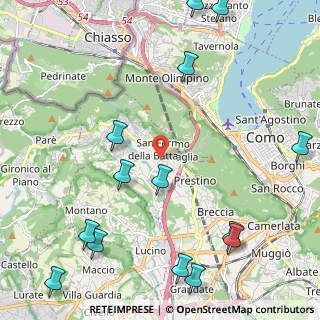 Mappa 22020 San Fermo della Battaglia CO, Italia (2.96857)