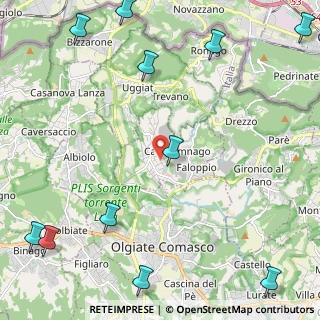 Mappa Via C. Monteverdi, 22020 Faloppio CO, Italia (3.34455)