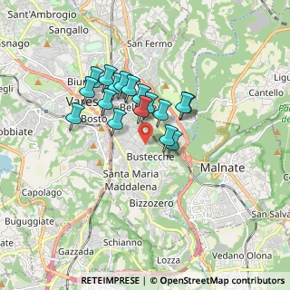 Mappa Via Sicilia, 21100 Varese VA, Italia (1.31)