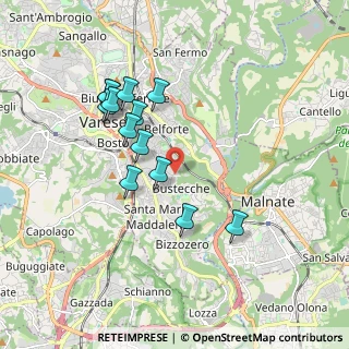 Mappa Via Sicilia, 21100 Varese VA, Italia (1.69692)