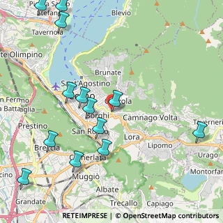 Mappa Via Briantea, 22100 Como CO, Italia (2.56308)