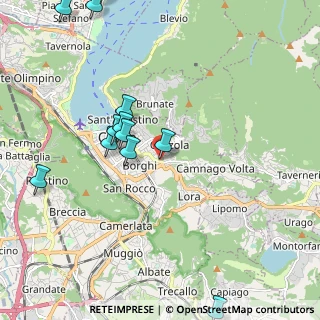Mappa Via Briantea, 22100 Como CO, Italia (2.38583)