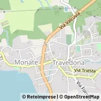 Mapa Travedona-Monate