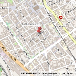 Mappa Via Giuseppe Rovelli, 26, 22100 Como, Como (Lombardia)