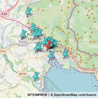 Mappa Via Fratelli Rosselli, 34074 Monfalcone GO, Italia (2.2395)