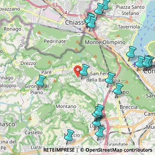 Mappa Via Giuseppe Parini, 22020 Cavallasca CO, Italia (2.8835)