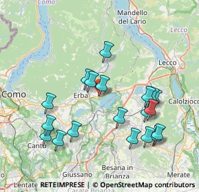 Mappa Via alla Provinciale, 22030 Eupilio CO, Italia (7.85737)