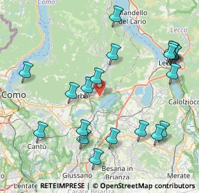Mappa Via alla Provinciale, 22030 Eupilio CO, Italia (9.3755)