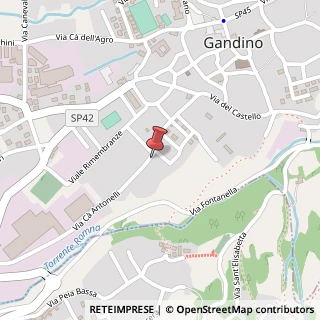 Mappa Via C? Antonelli, 13, 24024 Gandino, Bergamo (Lombardia)