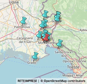 Mappa SP11, 34079 Staranzano GO, Italia (9.38333)