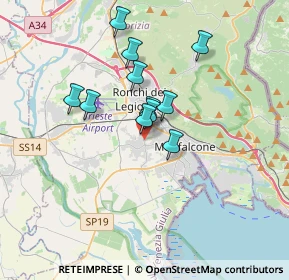 Mappa SP11, 34079 Staranzano GO, Italia (2.64182)