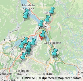 Mappa Via Bazzona Superiore, 23851 Galbiate LC, Italia (7.24)