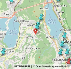 Mappa Via Bazzona Superiore, 23851 Galbiate LC, Italia (3.22083)