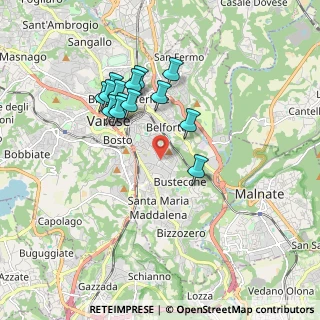 Mappa Via S. Michele del Carso, 21100 Varese VA, Italia (1.62071)