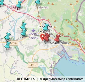 Mappa Via L. Corbatto, 34079 Staranzano GO, Italia (4.69923)