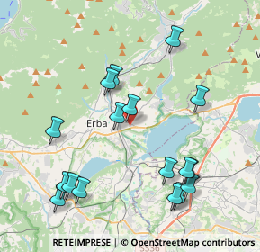 Mappa Via Leonardo Da Vinci, 22037 Erba CO, Italia (4.36529)