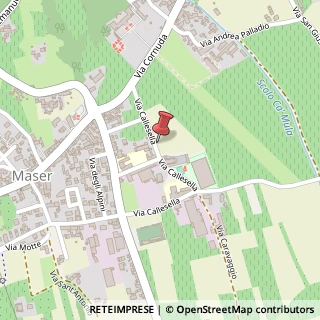 Mappa Via Callesella, 6, 31010 Maser, Treviso (Veneto)