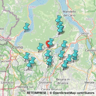 Mappa Via Carlo Porta, 22036 Erba CO, Italia (7.392)
