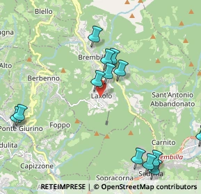 Mappa Val Brembilla, 24012 Val Brembilla BG, Italia (2.495)
