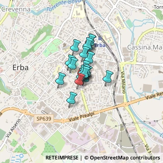 Mappa Piazza Vittorio Veneto, 22036 Erba CO, Italia (0.21)