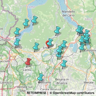 Mappa Piazza Vittorio Veneto, 22036 Erba CO, Italia (9.382)