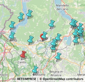 Mappa Piazza Vittorio Veneto, 22036 Erba CO, Italia (9.382)